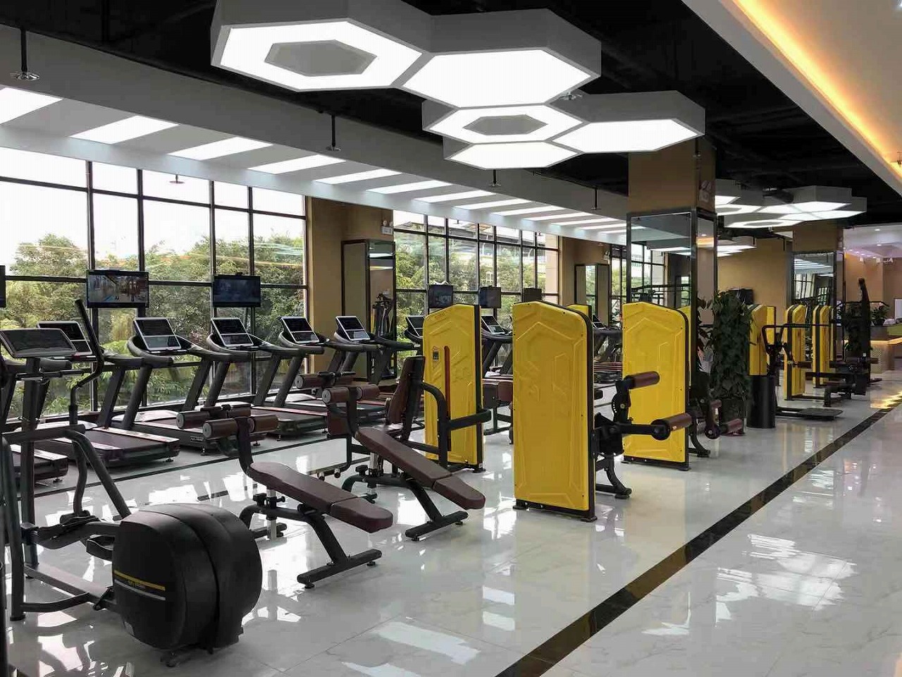 云南盈江動(dòng)嵐健身房加盟店面裝修展示